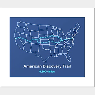 American Discovery Trail Route Map Posters and Art